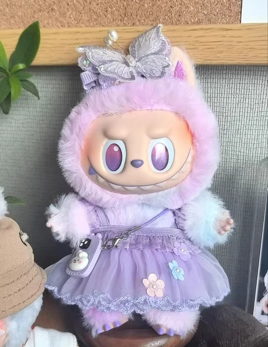 Labubu Purple Dress and Accessories